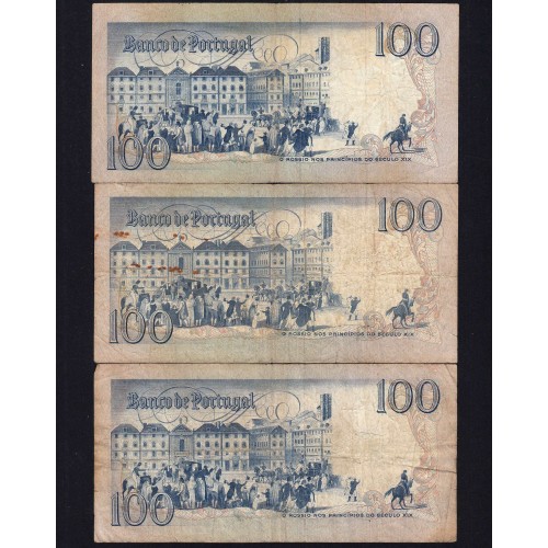 Lote 5 assinaturas 100 Escudos Bocage 04/06/1985, 100$00 Cem Escudos 04/06/1985 Chapa:8 Banco de Portugal, (MC), Pick 178e