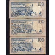 Lote 5 assinaturas 100 Escudos Bocage 04/06/1985, 100$00 Cem Escudos 04/06/1985 Chapa:8 Banco de Portugal, (MC), Pick 178e