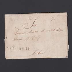 Carta Pré-Filatélica circulada de Celorico "SELORICO" para Lisboa datada de 16-10-1831
