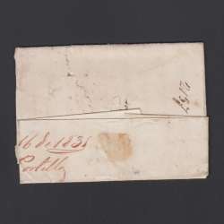 Carta Pré-Filatélica circulada de Celorico "SELORICO" para Lisboa datada de 16-10-1831