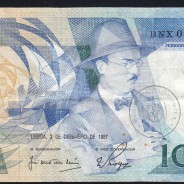 100 Escudos 1987 Fernando Pessoa 03/12/1987, 100$00 Cem Escudos 03/12/1987 Chapa:9 Banco de Portugal, (C), Pick 179d