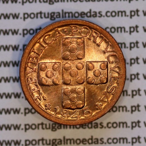 X centavos 1945 Bronze Republica Portuguesa, 10 centavos 1945 bronze, (Soberba), World Coins Portugal KM 583