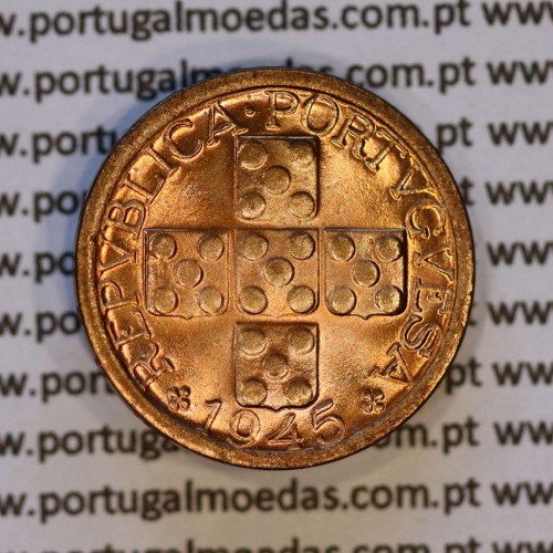 X centavos 1945 Bronze Republica Portuguesa, 10 centavos 1945 bronze, (Soberba), World Coins Portugal KM 583
