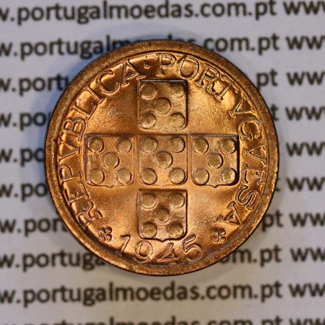X centavos 1945 Bronze Republica Portuguesa, 10 centavos 1945 bronze, (Soberba), World Coins Portugal KM 583
