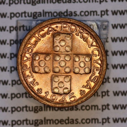 X centavos 1945 Bronze Republica Portuguesa, 10 centavos 1945 bronze, (Soberba), World Coins Portugal KM 583