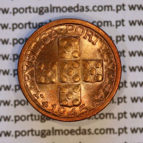 X centavos 1945 Bronze Republica Portuguesa, 10 centavos 1945 bronze, (Soberba), World Coins Portugal KM 583
