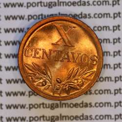 Portugal, bronze coin of 10 centavos 1945 Portuguese Republic, X centavos 1945 Bronze (UNC), World Coins Portugal KM 583
