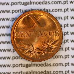 X centavos 1945 Bronze Republica Portuguesa, 10 centavos 1945 bronze, (Soberba), World Coins Portugal KM 583