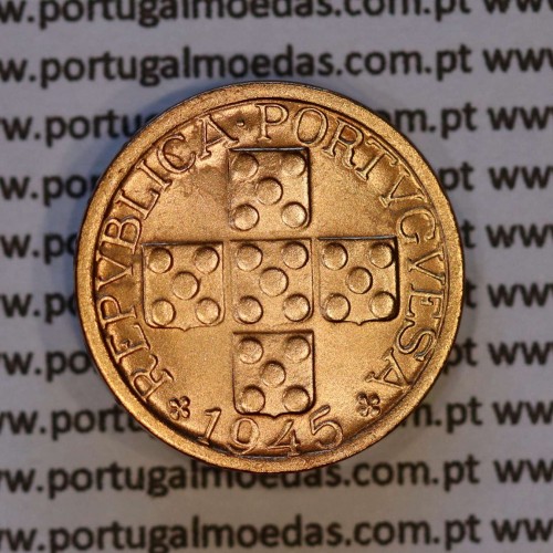 X centavos 1945 Bronze Republica Portuguesa, 10 centavos 1945 bronze, (Bela), World Coins Portugal KM 583