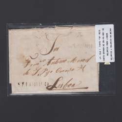 Carta Pré-Filatélica circulada de Celorico "SELORICO" para Lisboa datada de 28-10-1831