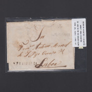 Carta Pré-Filatélica circulada de Celorico "SELORICO" para Lisboa datada de 28-10-1831