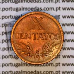 X centavos 1946 Bronze Republica Portuguesa, 10 centavos 1946 bronze, (Bela), World Coins Portugal KM 583