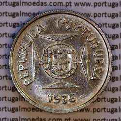 India 1/2 Rupee  1936 Silver, Half Rupee 1936 silver State of Portuguese India, (VF), World Coins India Portuguese KM 23