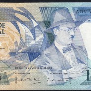 100 Escudos Fernando Pessoa 16.10.1986, One Hundred Escudos 16 october 1986 Plate 9 - Bank of Portugal, (PC), Pick 179a
