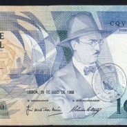 100 Escudos 1988 Fernando Pessoa 26/05/1988, 100$00 Cem Escudos 26/05/1988 Chapa:9 Banco de Portugal, (C), Pick 179e