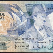100 Escudos 1987 Fernando Pessoa 03/12/1987, 100$00 Cem Escudos 03/12/1987 Chapa:9 Banco de Portugal, (C), Pick 179d