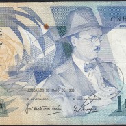 100 Escudos Fernando Pessoa 26.05.1988, One Hundred Escudos 26 May 1988 Plate 9 - Bank of Portugal, (C), Pick 179e