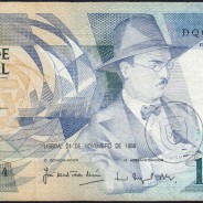 100 Escudos Fernando Pessoa 24.11.1988, One Hundred Escudos 24 November 1988 Plate 9 - Bank of Portugal, (C), Pick 179f