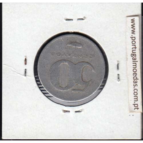 MOEDA DE 50 CENTAVOS 1977 ALUMÍNIO - REPÚBLICA DE CABO VERDE - KRAUSE WORLD COINS CAPE VERDE KM16