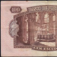 Nota de 100 Escudos 1950 Pedro Nunes, 100$00 24/10/1950 Chapa: 6 - Banco de Portugal (Circulada)