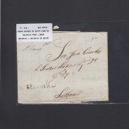 Carta Pré-Filatélica circulada de Celorico "SELORICO" para Lisboa datada de 30-07-1838