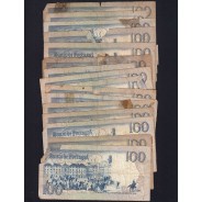 Lote c/ 16 notas de 100 Escudos Bocage, 100$00 Cem Escudos Chapa:8 Banco de Portugal, (MC), Pick 178