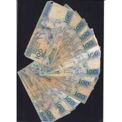 Lote c/ 12 notas de 100 Escudos Fernando Pessoa, 100$00 Cem Escudos Chapa:9 Banco de Portugal, (MC), Pick 179