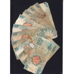 Lote c/ 12 notas de 100 Escudos Fernando Pessoa, 100$00 Cem Escudos Chapa:9 Banco de Portugal, (MC), Pick 179