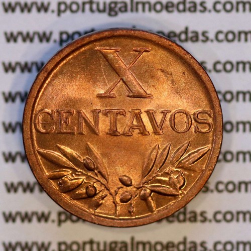 "doubled die" ERRO Matriz dupla em X centavos 1946 Bronze Republica Portuguesa, (Soberba), World Coins Portugal KM 583
