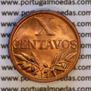 "doubled die" ERRO Matriz dupla em X centavos 1946 Bronze Republica Portuguesa, (Soberba), World Coins Portugal KM 583