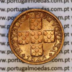 Portugal, bronze coin of 10 centavos 1946 Portuguese Republic, X centavos 1946 Bronze (UNC), World Coins Portugal KM 583