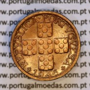 Portugal, bronze coin of 10 centavos 1946 Portuguese Republic, X centavos 1946 Bronze (UNC), World Coins Portugal KM 583