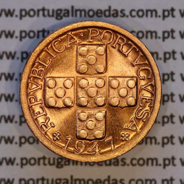 X centavos 1947 Bronze Republica Portuguesa, 10 centavos 1947 bronze, (Soberba), World Coins Portugal KM 583