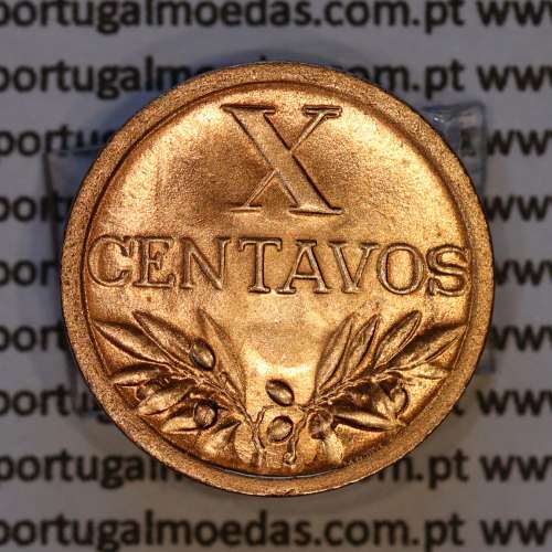 X centavos 1947 Bronze Republica Portuguesa, 10 centavos 1947 bronze, (Soberba), World Coins Portugal KM 583