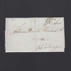 Carta Pré-Filatélica circulada de Celorico "SELORICO" para Vale de Remígio datada de 27-12-1838