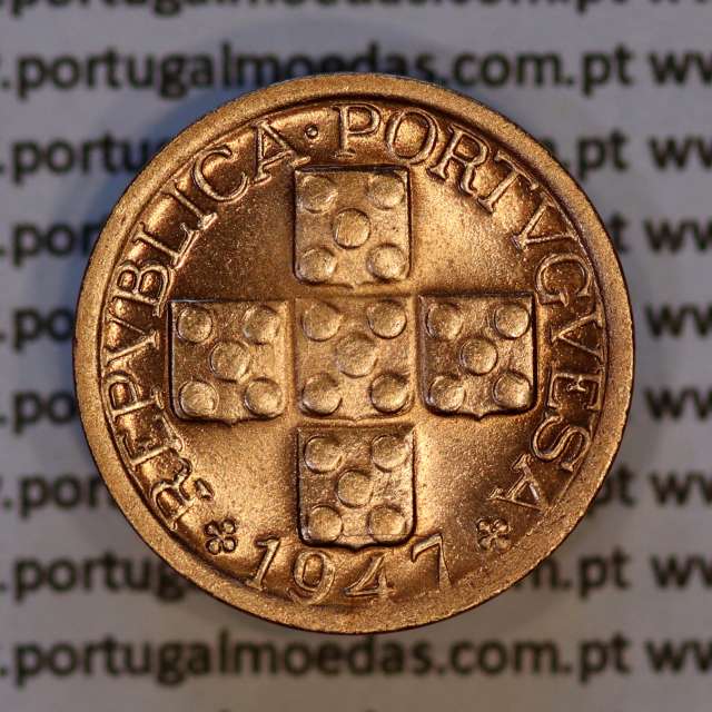 X centavos 1947 Bronze Republica Portuguesa, 10 centavos 1947 bronze, (Soberba), World Coins Portugal KM 583