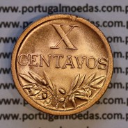 X centavos 1947 Bronze Republica Portuguesa, 10 centavos 1947 bronze, (Soberba), World Coins Portugal KM 583