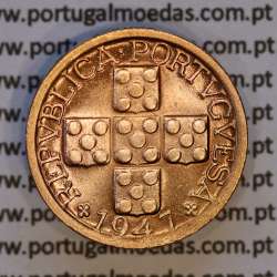 X centavos 1947 Bronze Republica Portuguesa, 10 centavos 1947 bronze, (Soberba), World Coins Portugal KM 583
