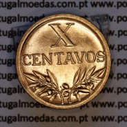 Portugal, bronze coin of 10 centavos 1947 Portuguese Republic, X centavos 1947 Bronze, (UNC), World Coins Portugal KM 583