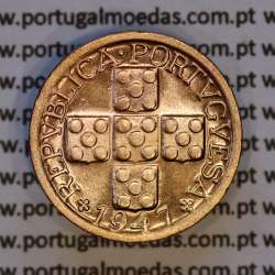 X centavos 1947 Bronze Republica Portuguesa, 10 centavos 1947 bronze, (Bela/Soberba), World Coins Portugal KM 583