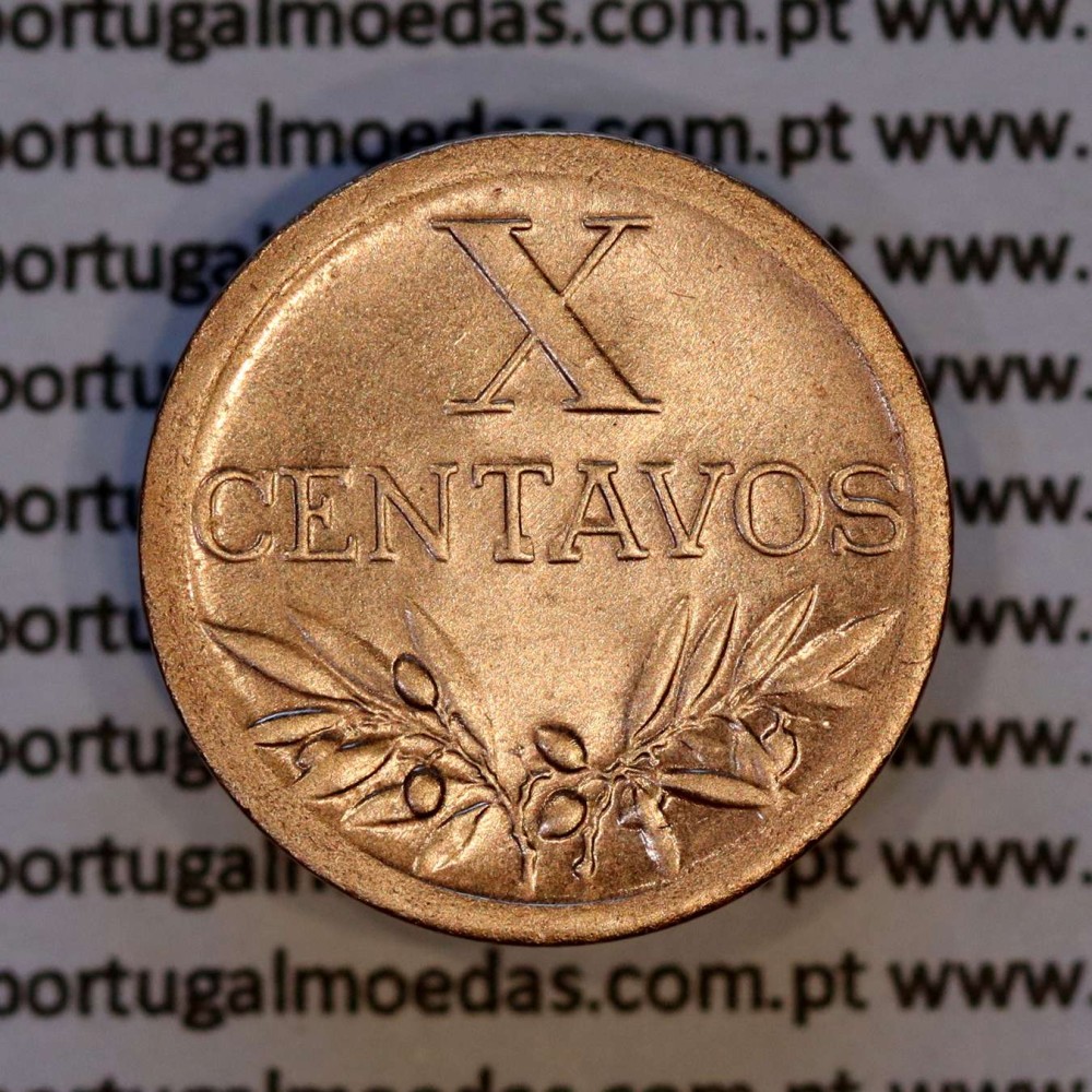 X centavos 1947 Bronze Republica Portuguesa, 10 centavos 1947 bronze, (Bela), World Coins Portugal KM 583