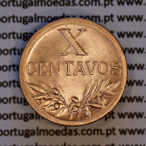 X centavos 1947 Bronze Republica Portuguesa, 10 centavos 1947 bronze, (Bela), World Coins Portugal KM 583