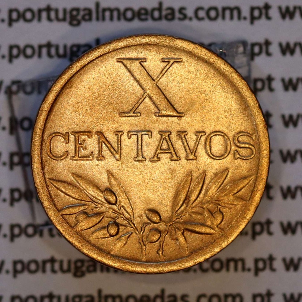 X centavos 1947 Bronze Republica Portuguesa, 10 centavos 1947 bronze, (Bela), World Coins Portugal KM 583