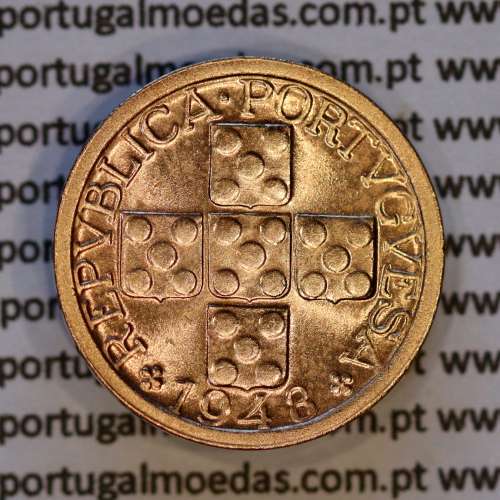 X centavos 1948 Bronze Republica Portuguesa, 10 centavos 1948 bronze, (Soberba), World Coins Portugal KM 583