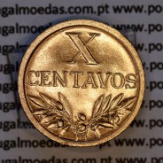 X centavos 1948 Bronze Republica Portuguesa, 10 centavos 1948 bronze, (Soberba), World Coins Portugal KM 583