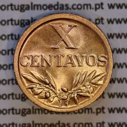 X centavos 1948 Bronze Republica Portuguesa, 10 centavos 1948 bronze, (Soberba), World Coins Portugal KM 583