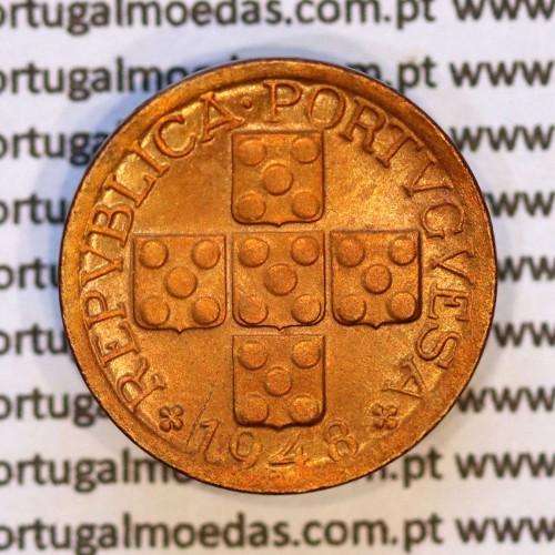X centavos 1948 Bronze Republica Portuguesa, 10 centavos 1948 bronze, (Soberba), World Coins Portugal KM 583
