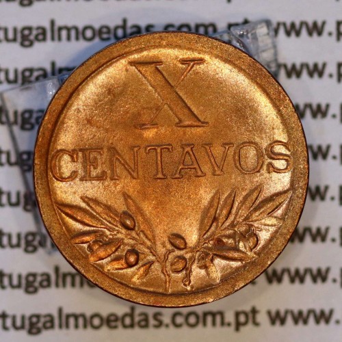 X centavos 1948 Bronze Republica Portuguesa, 10 centavos 1948 bronze, (Soberba), World Coins Portugal KM 583