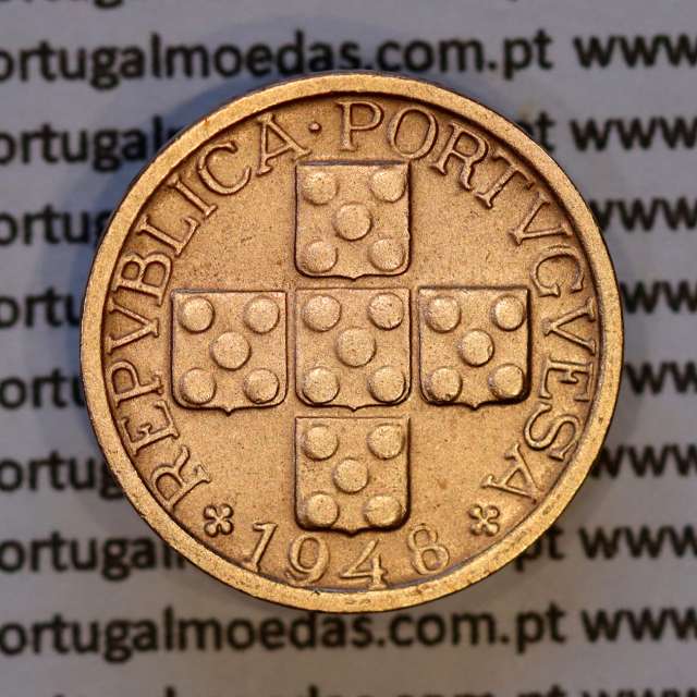 X centavos 1948 Bronze Republica Portuguesa, 10 centavos 1948 bronze, (Bela -), World Coins Portugal KM 583