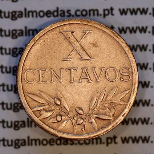 X centavos 1948 Bronze Republica Portuguesa, 10 centavos 1948 bronze, (Bela -), World Coins Portugal KM 583